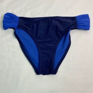 GapBody Swim Bikini Bottom Light Blue/Dark Blue Size Small